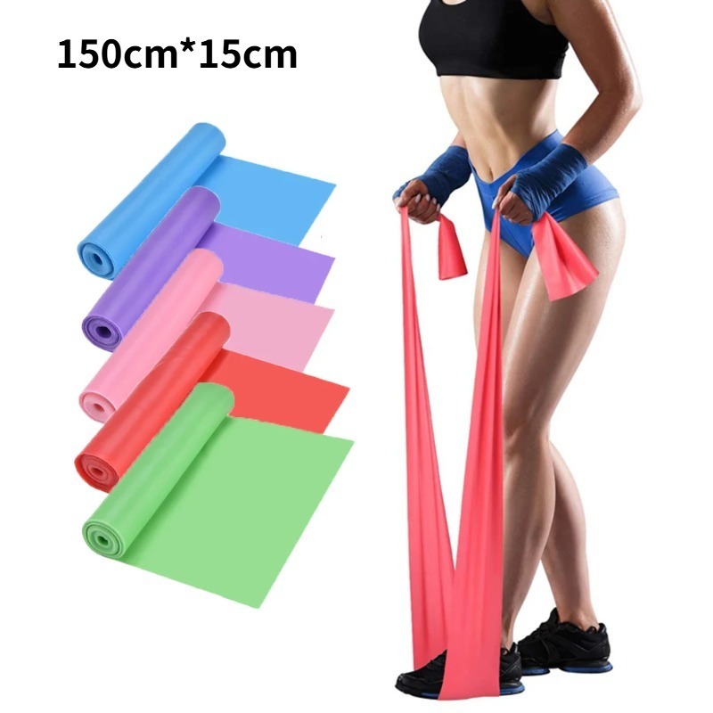 Yoga Fitness Stretching Strap - 천연 라텍스 저항 밴드, 요가 필라테스