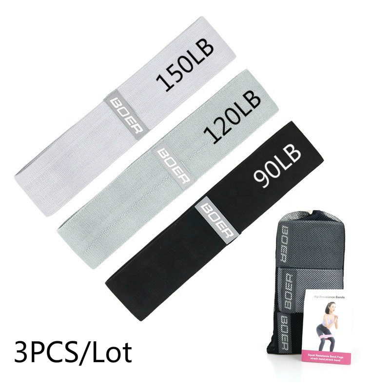 Yoga Fitness Stretching Strap - 남녀공용 패브릭 저항 밴드 세트, 탄성