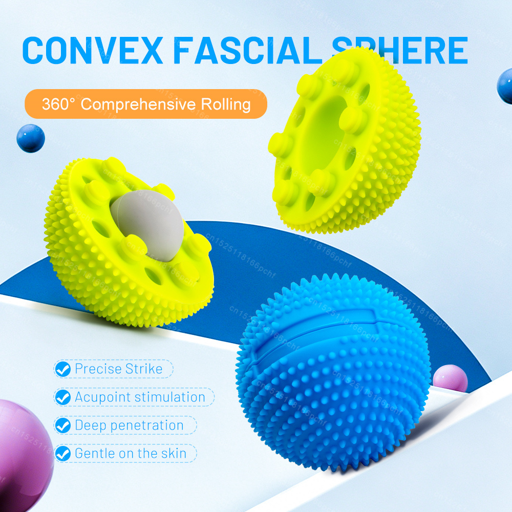 Yoga Fitness Ball - 탈부착 가능한 발 마사지 볼 (스파이크