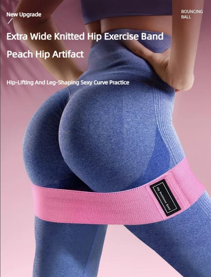 Yoga Fitness Stretching Strap - 3개 세트 패브릭 저항 힙 부티
