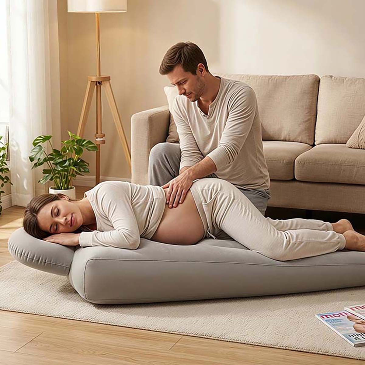 Yoga And Fitness Mat - 임산부용 에어베개 요가 매트, 임산부용 에어