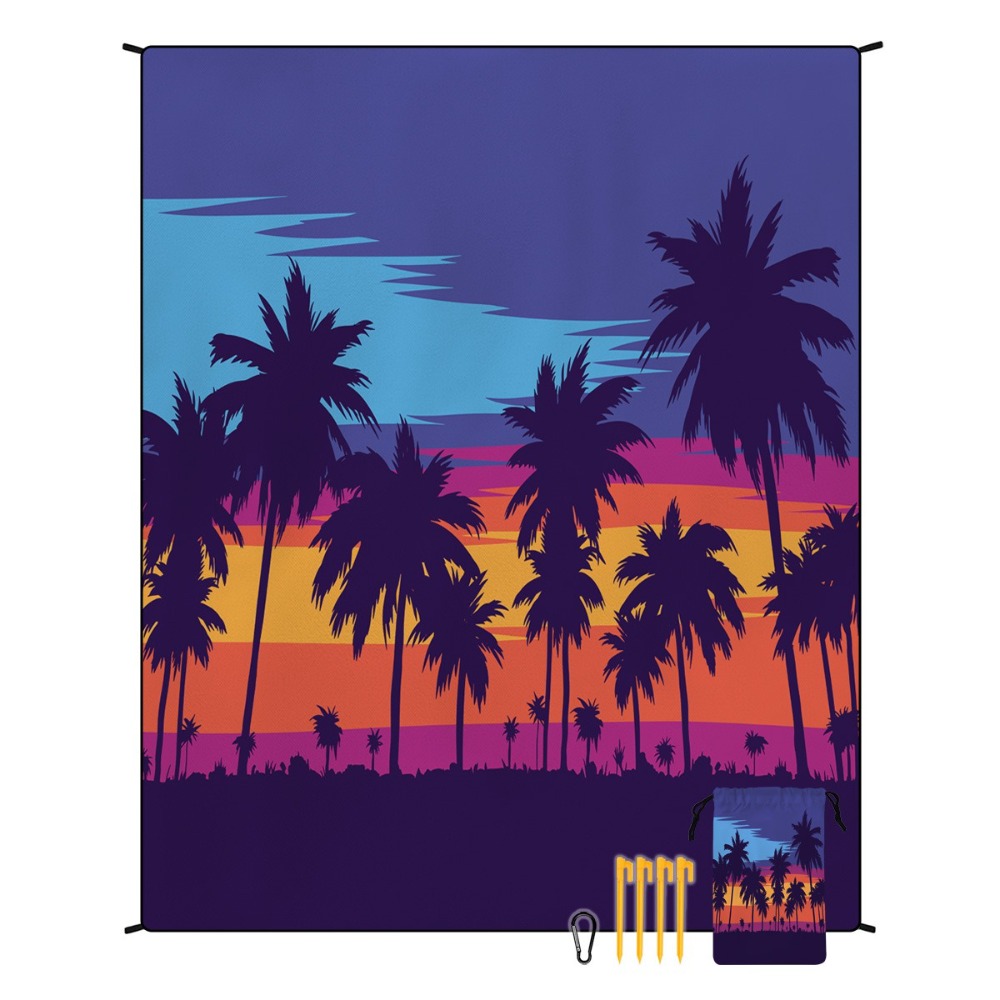 Yoga And Fitness Mat - 팜트리 비치 타월 71x86.6인치 시트 요가