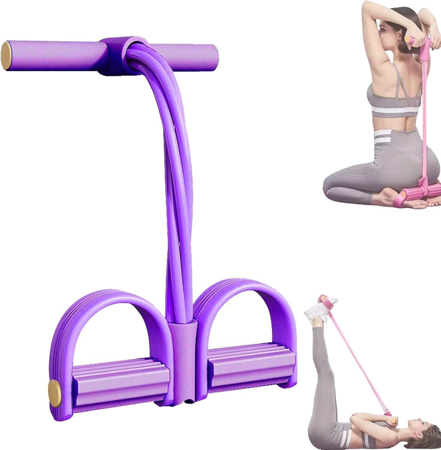 Yoga Fitness Stretching Strap - 4/6튜브 텐셔너 다기능 가정용 피트니스 요가