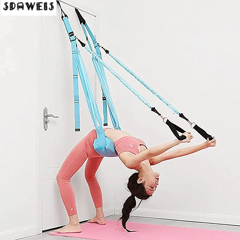 Yoga Fitness Stretching Strap - 조정 가능한 공중 요가 스트랩, 신축성