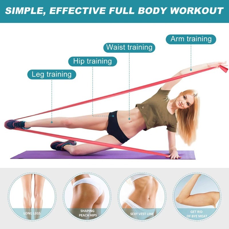 천연 라텍스 저항 밴드, 요가 필라테스 홈짐 피트니스  - Yoga Fitness Stretching Strap 리뷰 및 가격