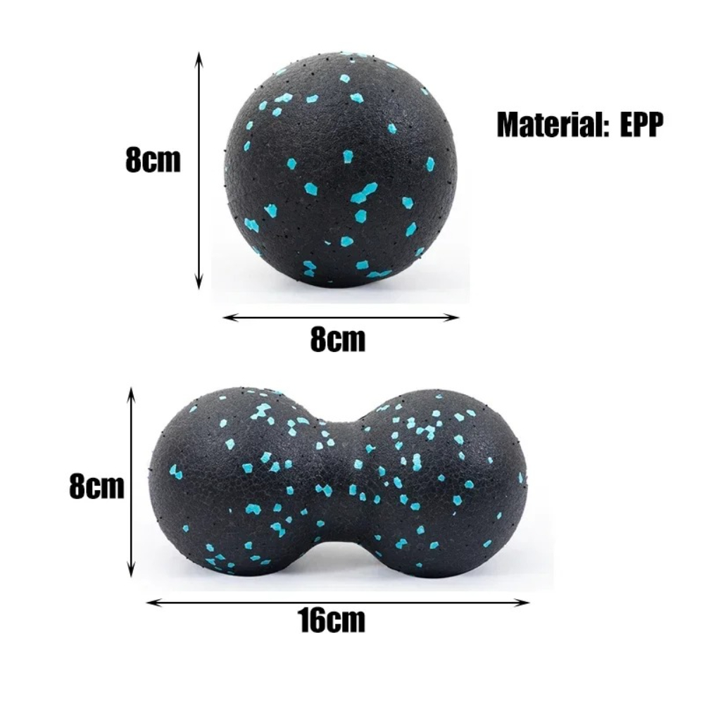8X16cm EPP 땅콩 모양 근막 이완 복합 이중 볼 - Yoga Fitness Ball 리뷰 및 가격