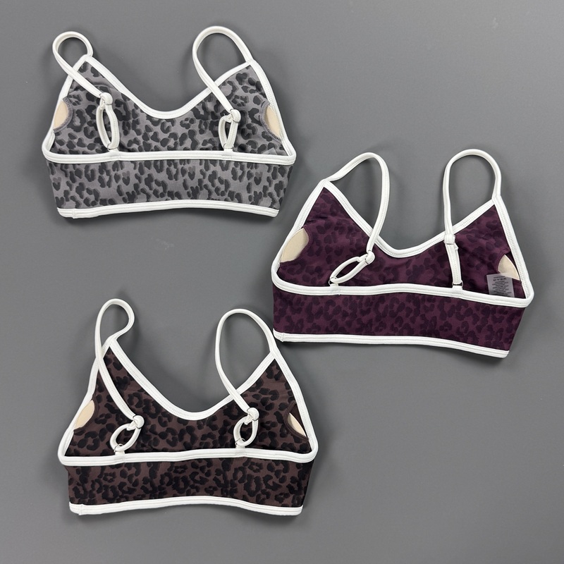 스포츠 브라 여성 레오파드 프린트 얇은 조절 가능한 스 - Yoga Fitness Stretching Strap 리뷰 및 가격
