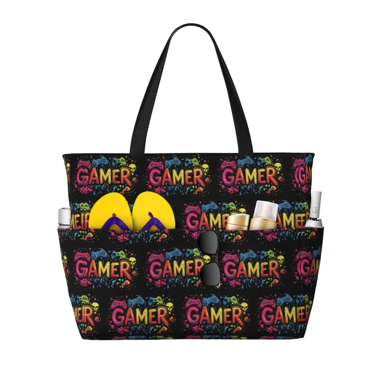 게이머 컨트롤러 비디오 게임 게임패드 비치 토트백 스포 - Yoga Fitness Videos Free 리뷰 및 가격