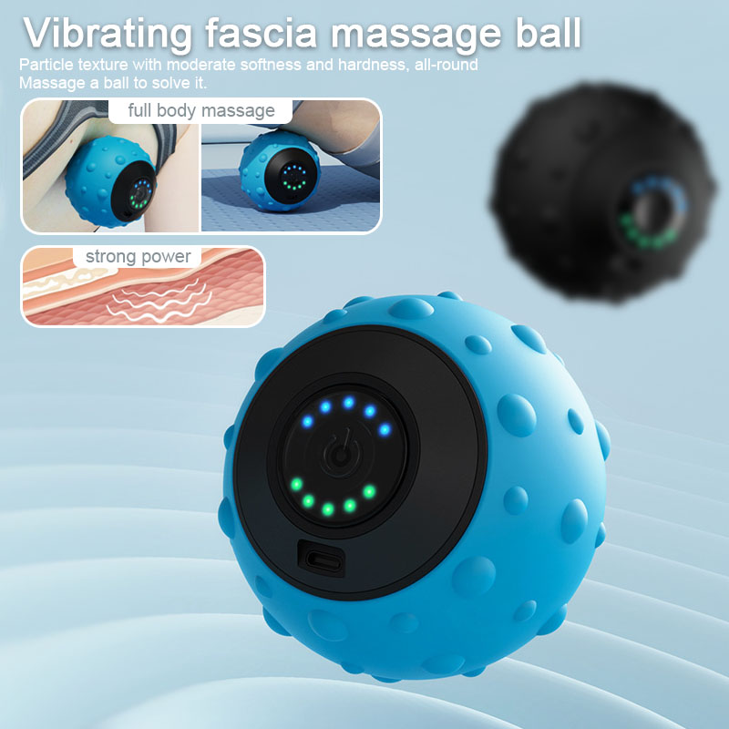 파티클 텍스처 전기 진동 마사지 볼, 어깨, 목, 등, - Yoga Fitness Ball 리뷰 및 가격