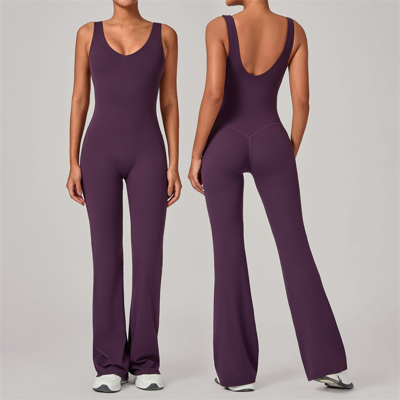 TRY TO BN 플레어 요가 점프수트 스포츠 하이 스 - Yoga Fitness Jumpsuit 리뷰 및 가격