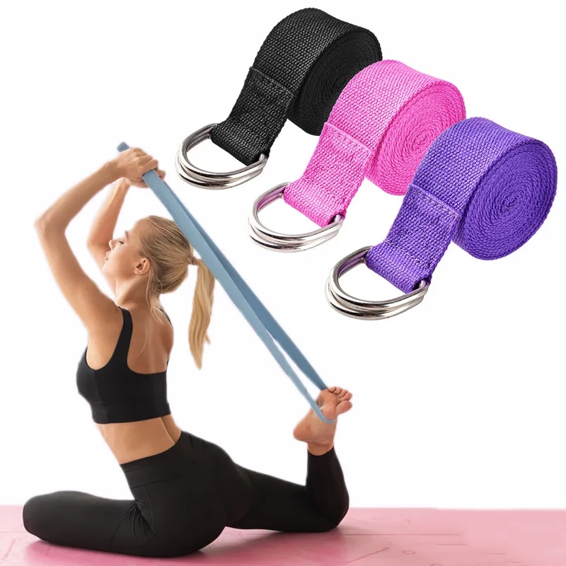 183*3.8cm 요가 스트랩 코튼 운동 요가 벨트 조 - Yoga Fitness Ring 리뷰 및 가격