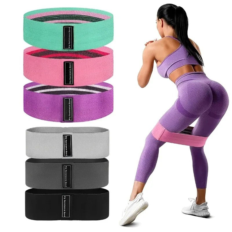 3개 세트 패브릭 저항 힙 부티 밴드, 엉덩이 허벅지  - Yoga Fitness Stretching Strap 리뷰 및 가격