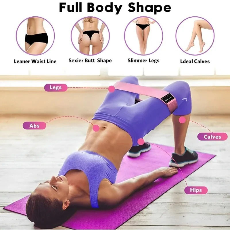 3개 세트 패브릭 저항 힙 부티 밴드, 엉덩이 허벅지  - Yoga Fitness Stretching Strap 리뷰 및 가격