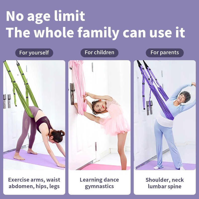 조절 가능한 에어리얼 요가 해먹 세트 필라테스 무중력  - Yoga Fitness Stretching Strap 리뷰 및 가격