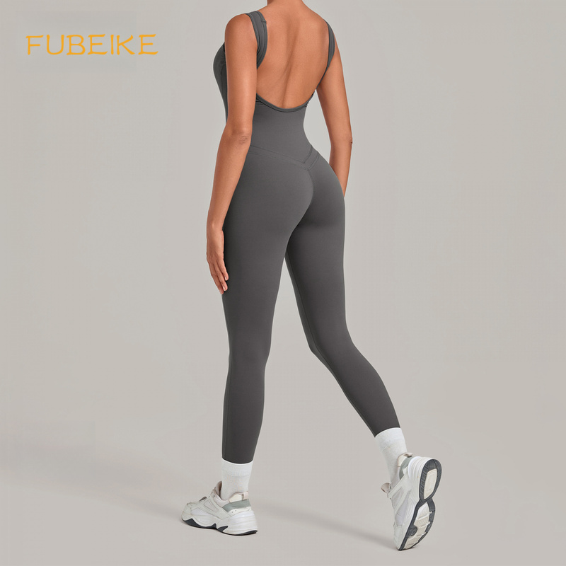 딥 백리스 타이트핏 러닝 피트니스 플레어 레그 바디수트 - Yoga Fitness Jumpsuit 리뷰 및 가격