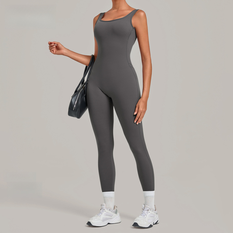 딥 백리스 타이트핏 러닝 피트니스 플레어 레그 바디수트 - Yoga Fitness Jumpsuit 리뷰 및 가격