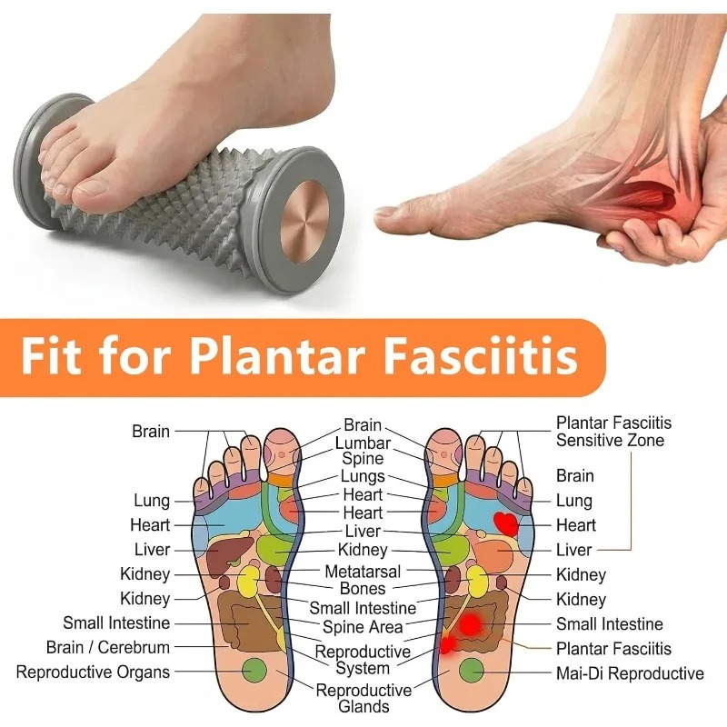 실용적인 발 마사지 롤러 요가 피트니스 볼 딥 티슈 압 - Yoga Fitness Health 리뷰 및 가격