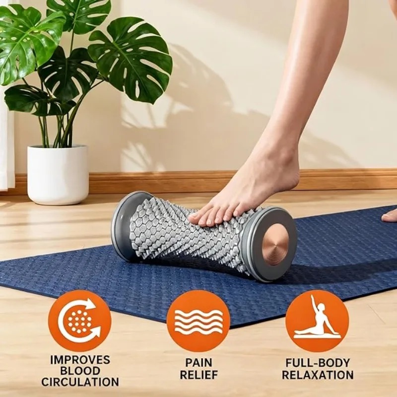 실용적인 발 마사지 롤러 요가 피트니스 볼 딥 티슈 압 - Yoga Fitness Health 리뷰 및 가격