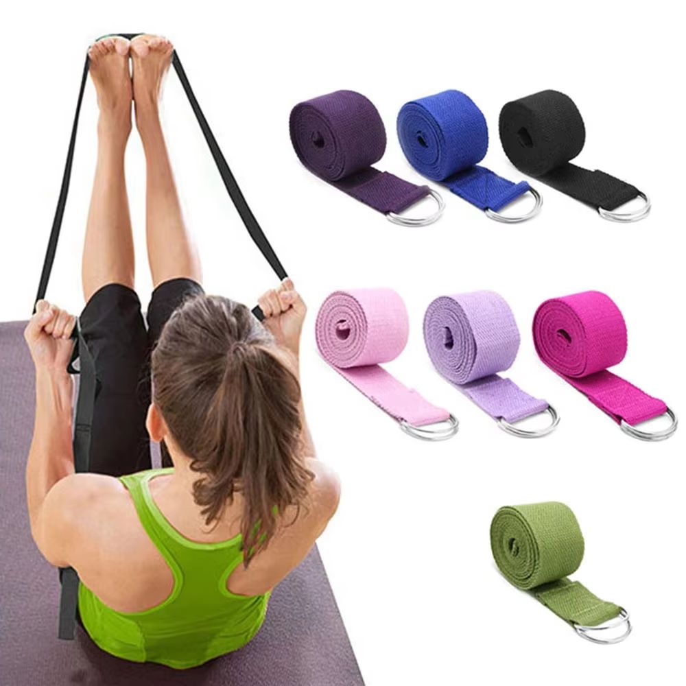 180cm 스포츠 요가 스트랩 내구성이 뛰어난 면 조절 - Yoga Fitness Ring 리뷰 및 가격
